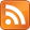 the RSS icon: orange ground, a whit dot in the bottom left corner, two quarter circles going out form there to suggest ripples of sound waves.